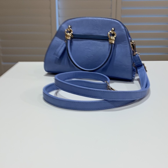 .Periwinkle blue mini bag. Leather. 10 inch. Perfect condition. Never worn. - Picture 2 of 2
